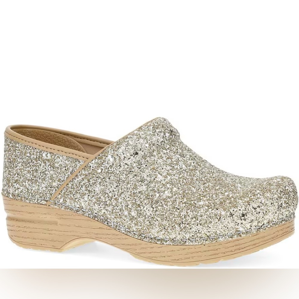 Dansko Glitter Clogs